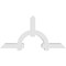 Ekena Millwork Ericson Architectural Grade PVC Gable Bracket, 84"W x 42"H x 6"D x 6"F, 12/12 Pitch GBP084X42X0606ERI00 - alternate 2